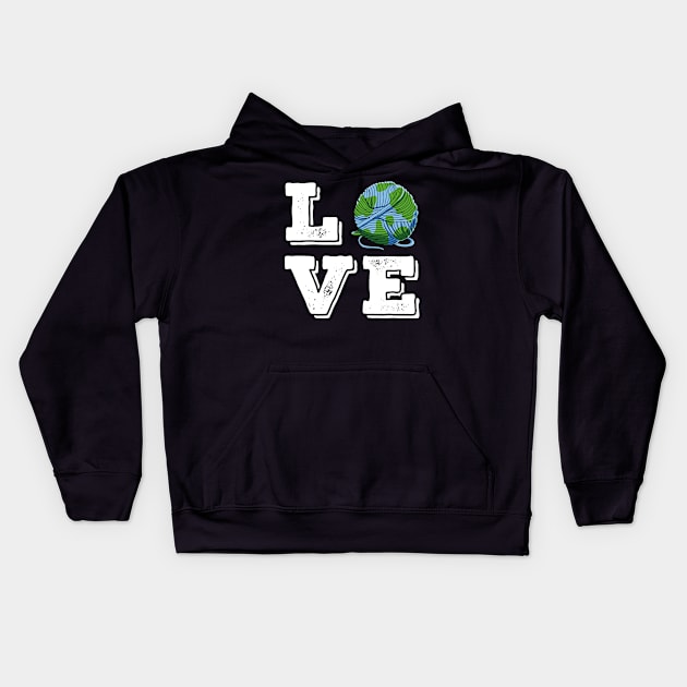 Crocheting Knitting Crochet Lover Gift Idea Kids Hoodie by MGO Design